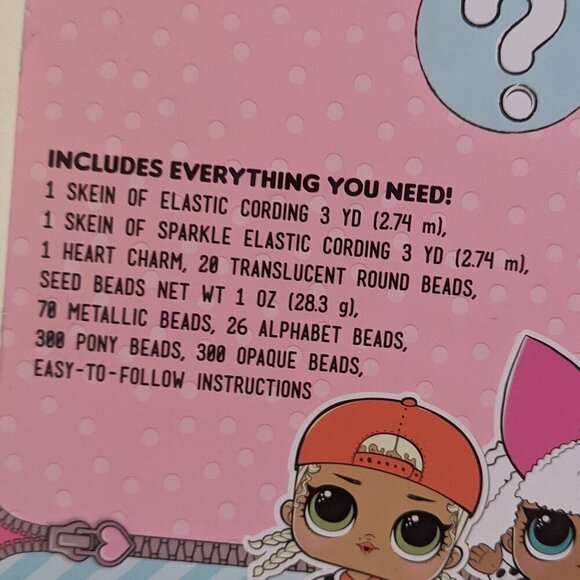 NWT LOL Surprise! Mystery Activity Kit Pink L.O.L. Dolls Jewelry Beads Craft HTF - Picture 5 of 8